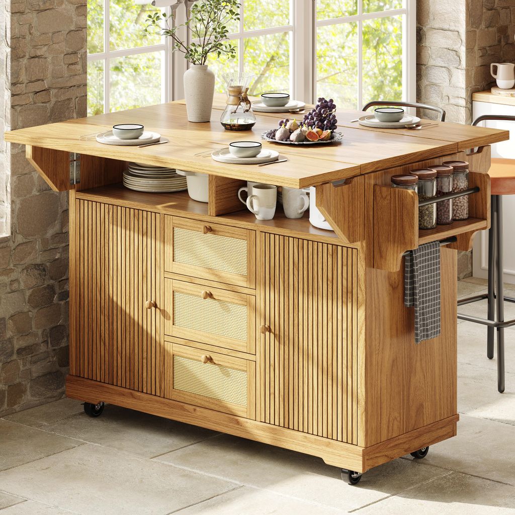Carrello da cucina STILVORA pieghevole con cassetti in Immagine del prodotto 