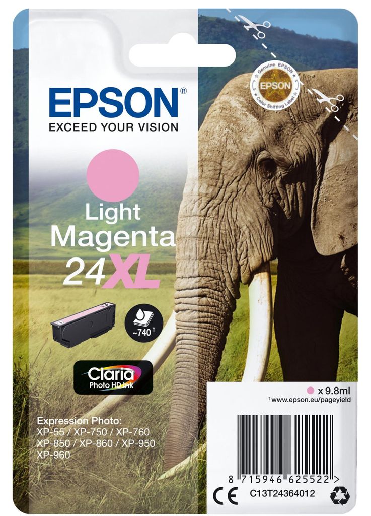 Epson 24XL - 9.8 ml - XL - magenta clair - Original - Image du produit 