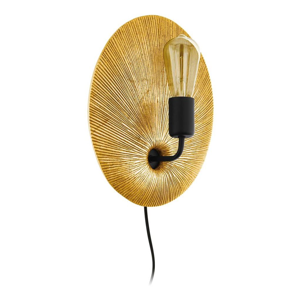 EGLO GASCUERIA, 1 Glühbirne(n), E27, IP20, Schwarz, Gold