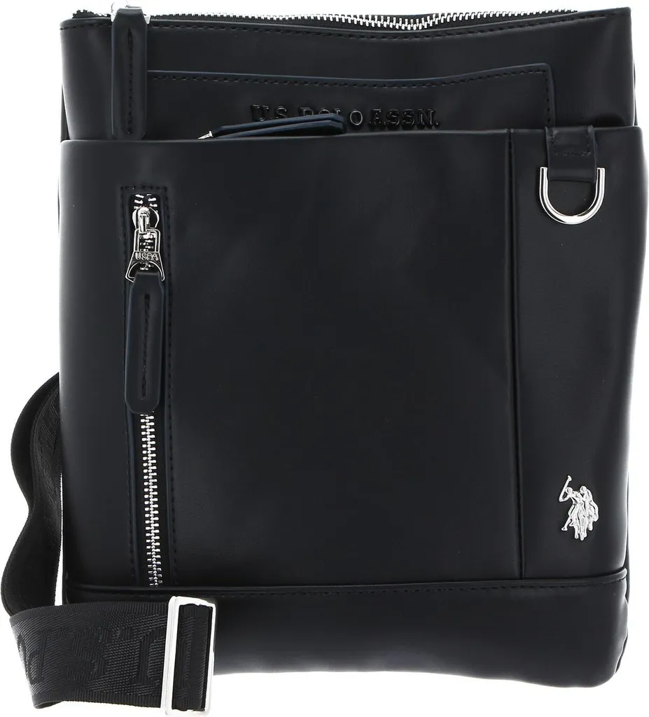 U.S. POLO ASSN. borsa a tracolla Cambridge Flat Crossbody Bag Black nero