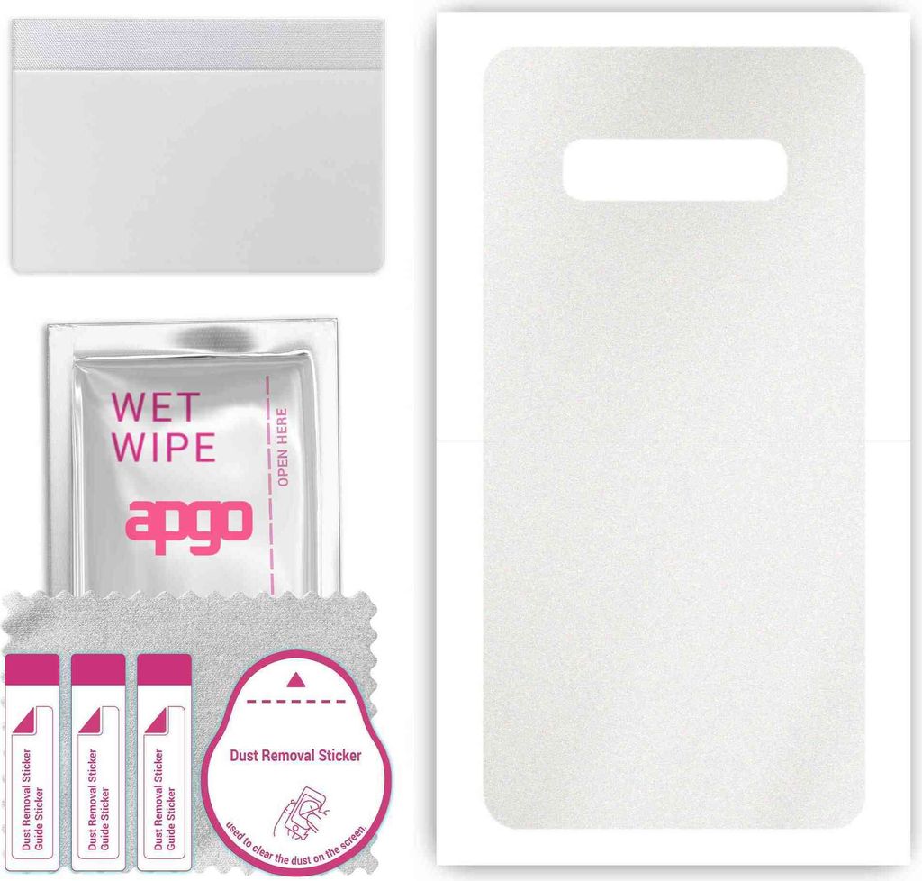 apgo Rückseite Schutzfolie, Skin, kompatibel mit Samsung Galaxy S10 Plus, Hinten Displayschutzfolie aus Vinylfolie, kratzfest, einfache Montage - ...