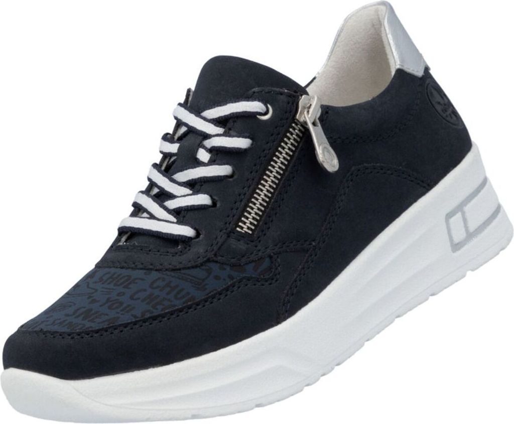 Rieker Damen Slipper 30361-36, 30361-37, 30361-38, 30361-39, 30361-40, 30361-41, 30361-42, 30361-43 RIE-N8114 pazifik/navy/silber 42