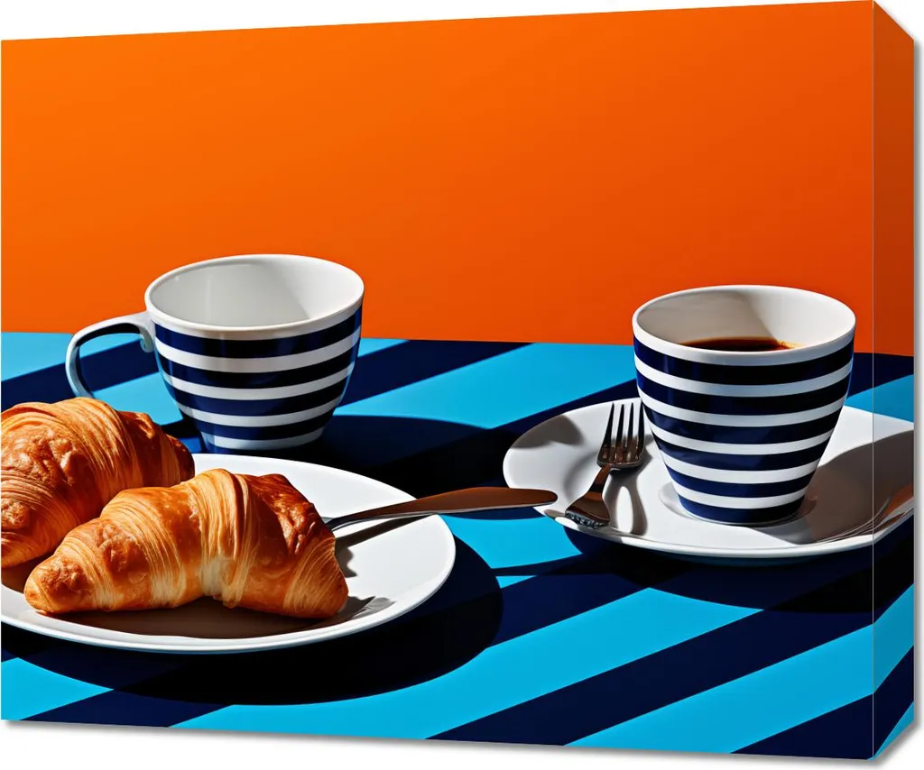 Image Croissants 60 x 50 cm en Haute Définition sur Toile de Qualité