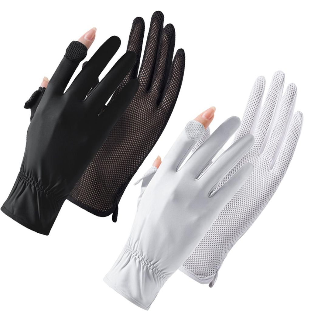 2er-Pack Damen-UV-Sonnenschutzhandschuhe, Produktbild 
