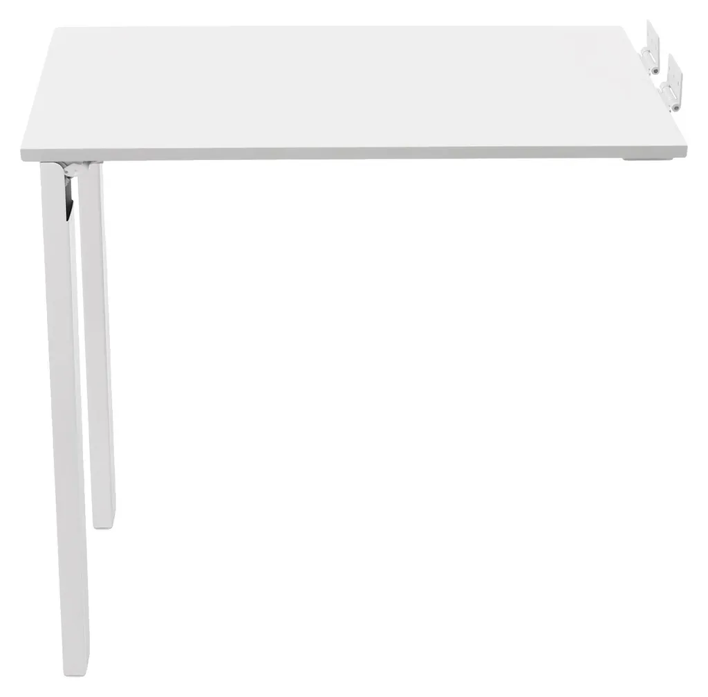 Table à manger pliante modèle moderne coloris blanc pour petit espace