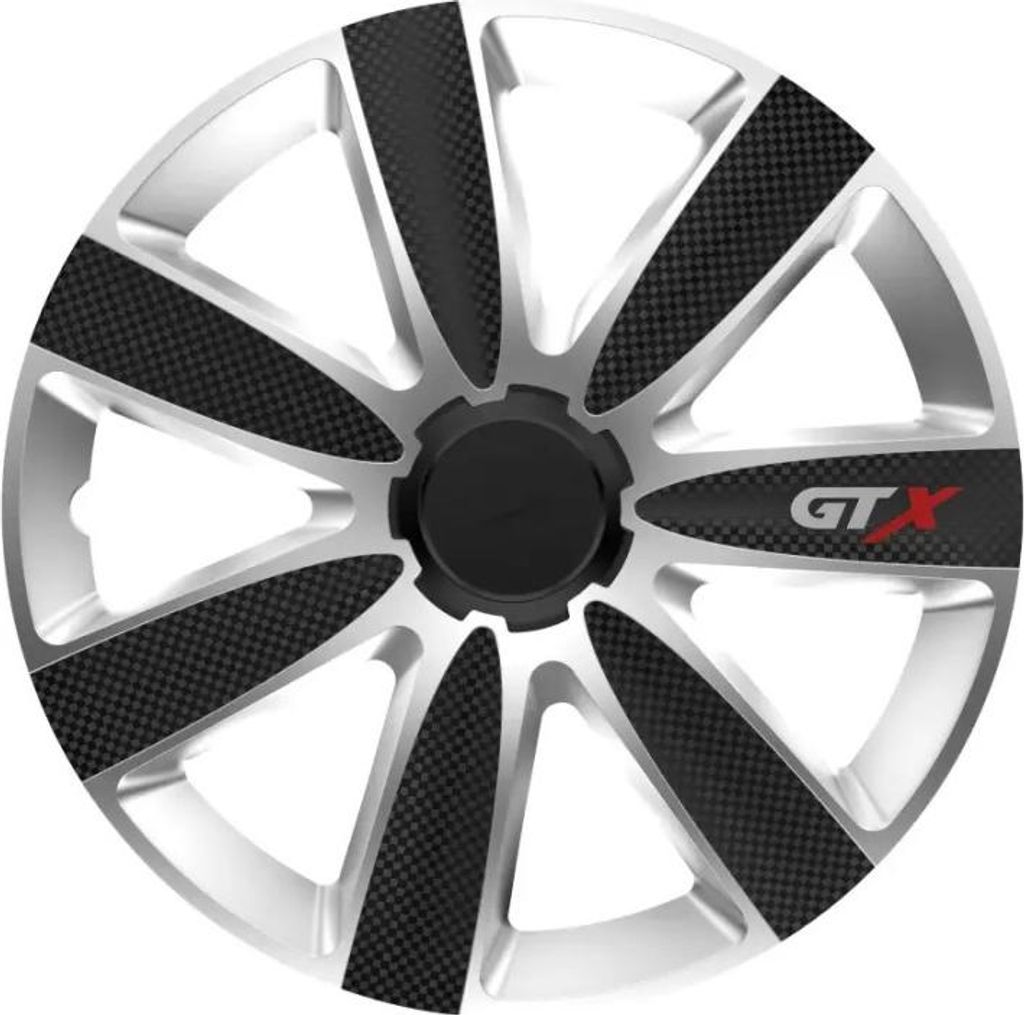 J&J Automotive | Poklice GTX Carbon 16" Černá a Stříbrná Obrázek produktu 