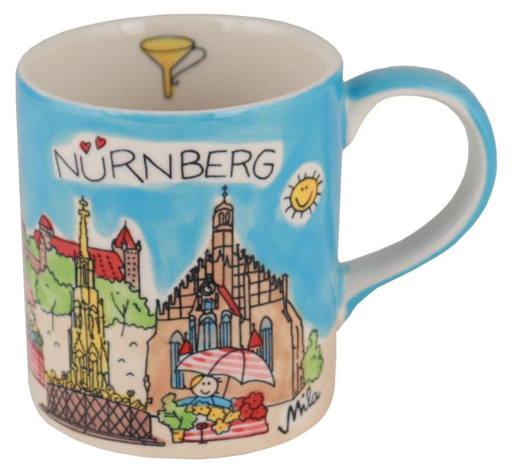 Mila Keramik Städte-Becher Nürnberg | ca. 250 ml Produktbild 