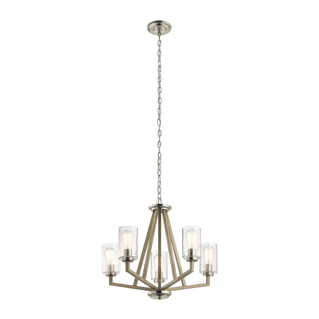 Lustre Salon Deryn Kichler Gris Antique pour Décoration Rustique Chic