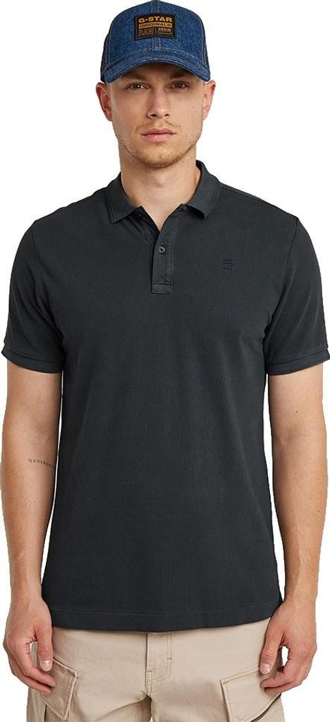 G-star Dunda Overdyed Slim Kurzarm-poloshirt Schwarz XL Mann Schwarz XL
