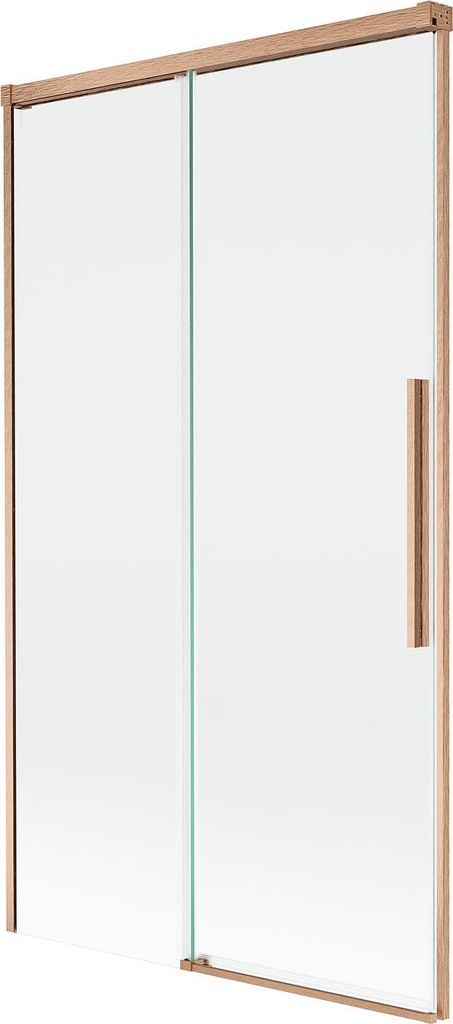 Mexen Rox Badewanne Paravent 2-flügelig zum Schieben 100 x 150 cm, transparent, Chrom - 8C9-100-003-01-00