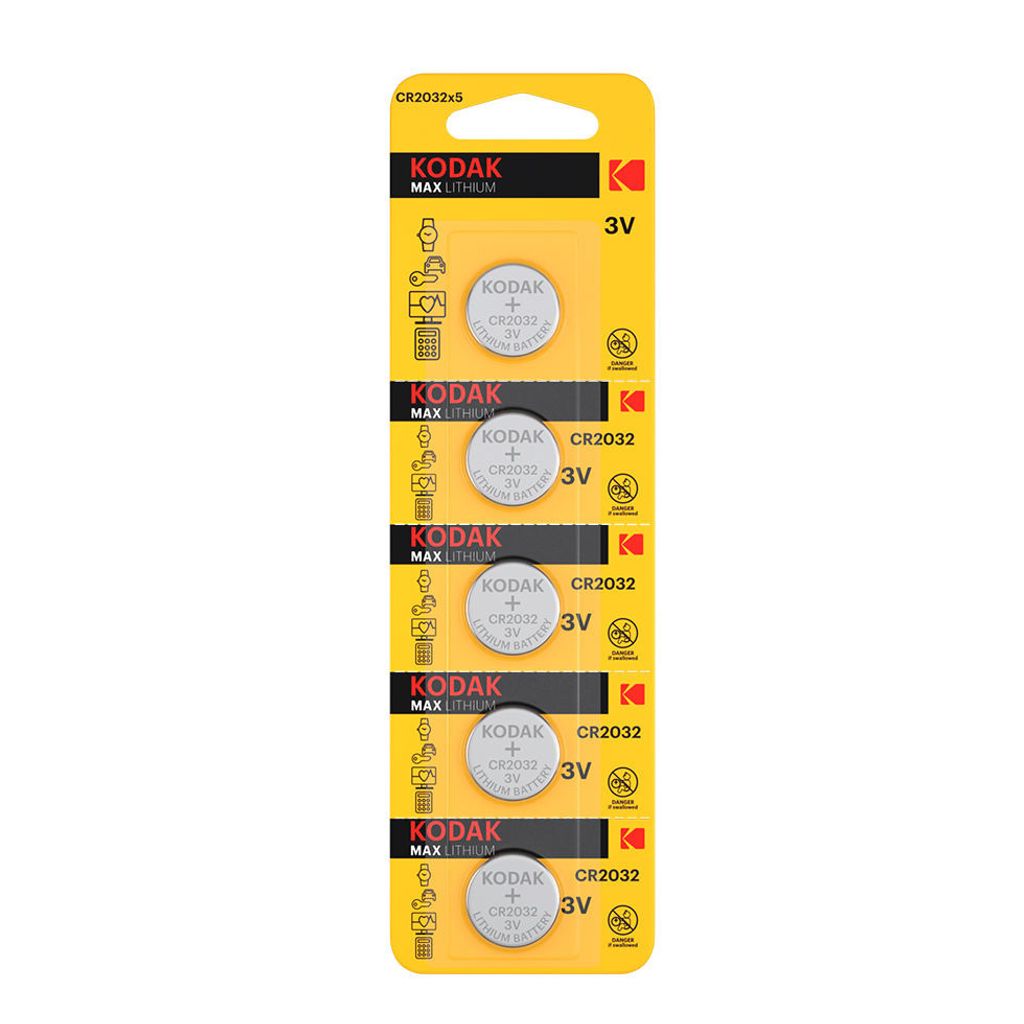 KODAK Max Lithium CR2032 / 3V / BP5 Produktbild 