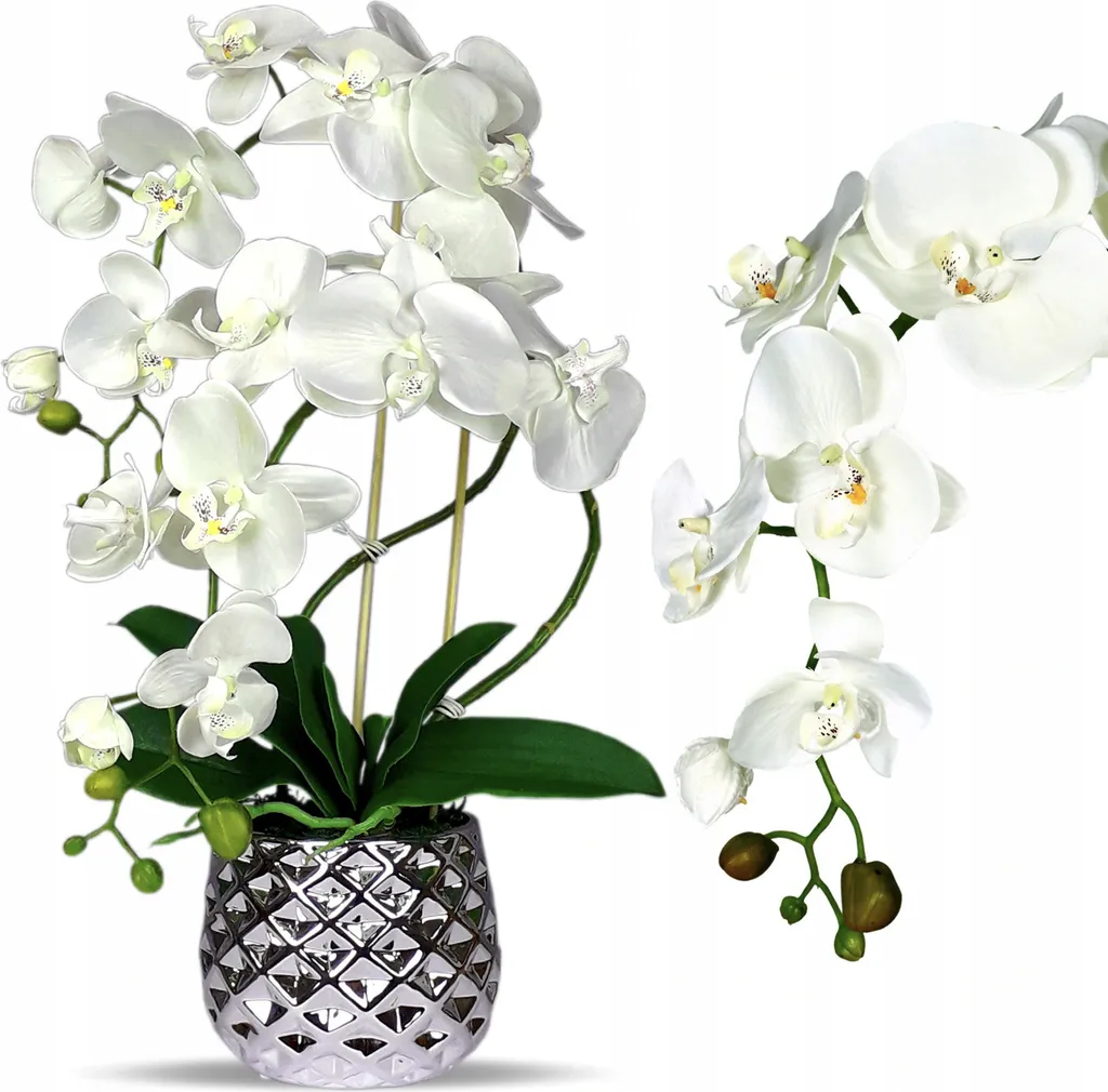 Orchidea Artificiale Bianca con Vaso | Arredo Casa Senza Pensieri