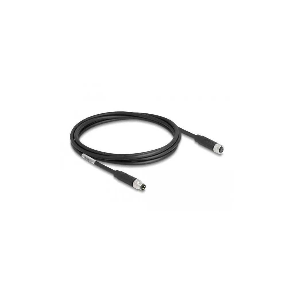 Cavo di Prolunga M8 Delock 2m PUR: Qualità per Sensori Industriali