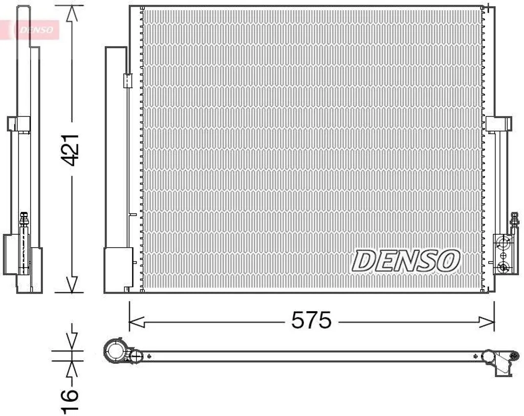 Condenseur de Climatisation avec Déshydrateur pour OPEL Meriva B (S10)