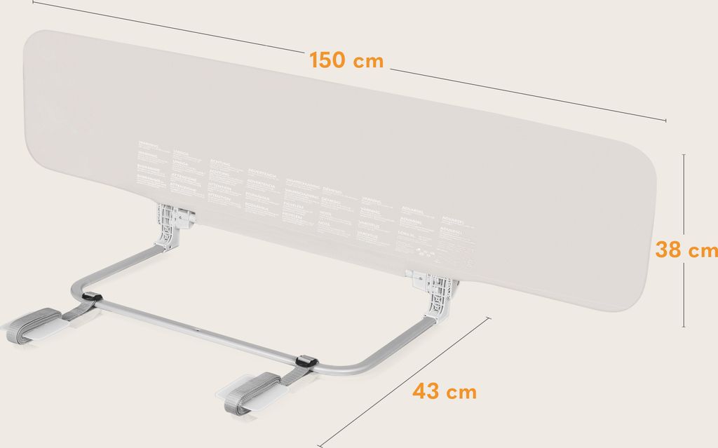 Froadp 360 cm, set di protezione per i bordi del letto per bambini