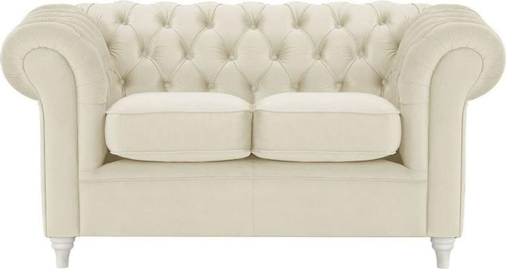 Zweisitzer-Sofa Chesterfield-Velluto 2-white
