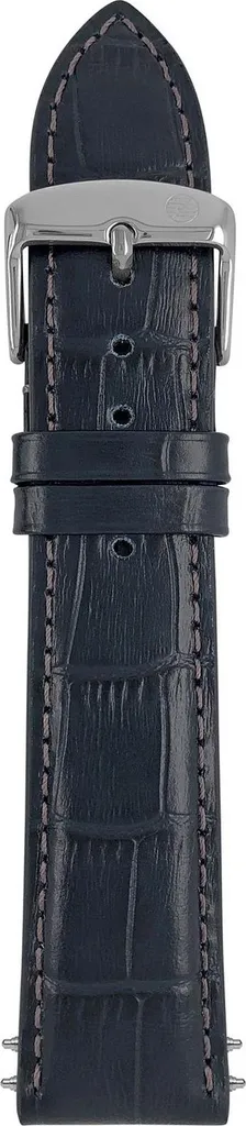 Montre Homme Automatique Zeppelin Marineblau en Cuir Bleu et Acier Poli