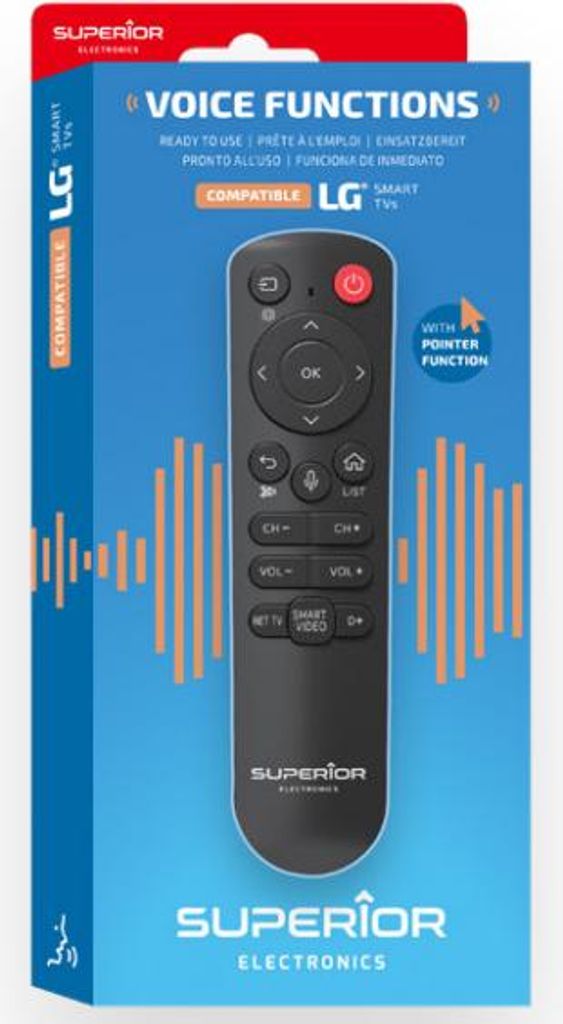 Superior SUPTBB002 Fernbedienung Bluetooth TV Drucktasten