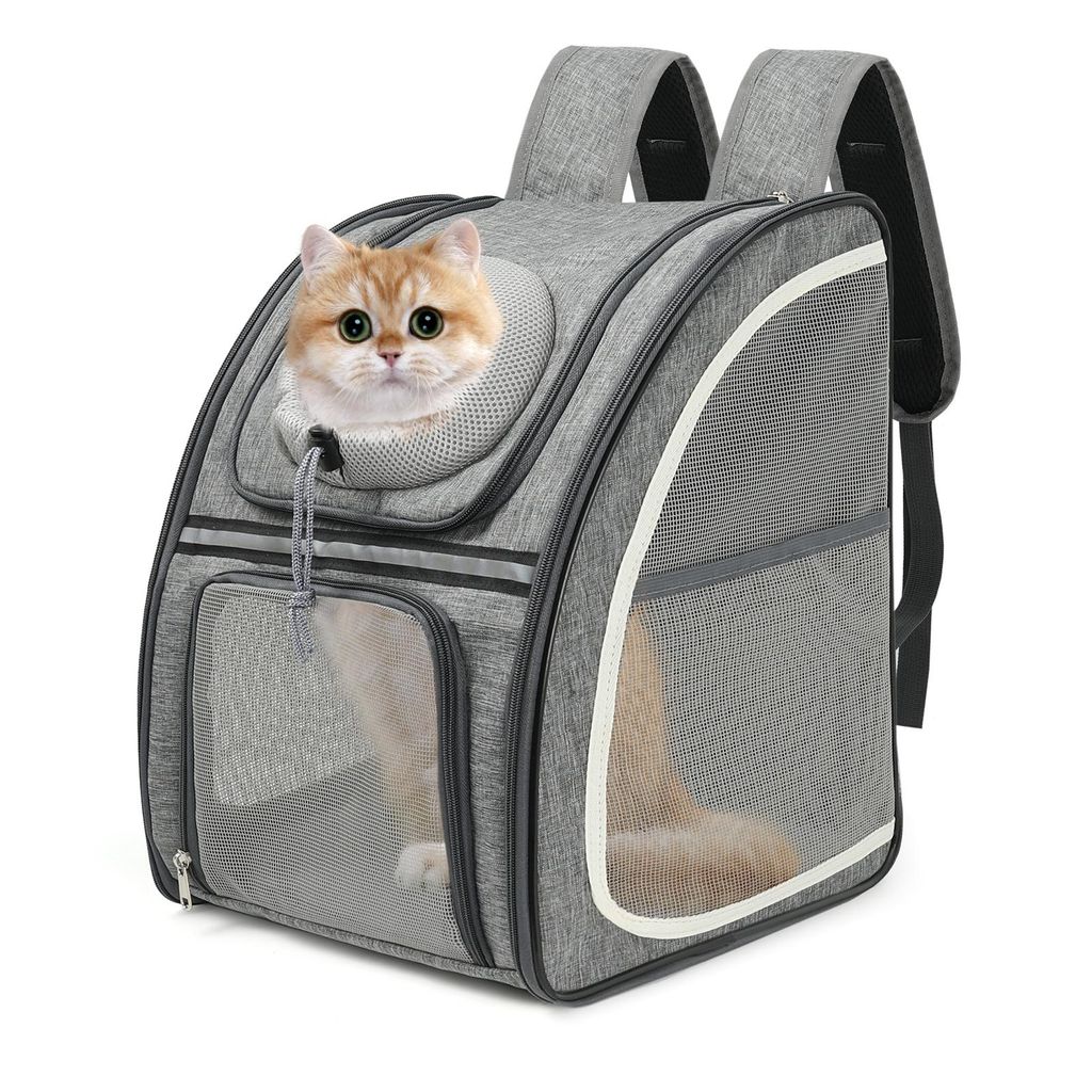 Tiertransporttasche Haustier Rucksack mit Netzfenster, Produktbild 