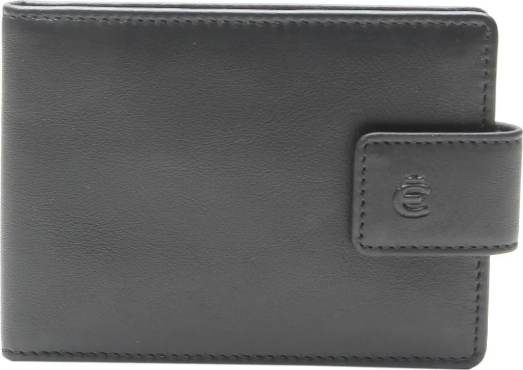 Esquire Porta Carte di Credito in Pelle Nera | Custodia Logo RFID Slim