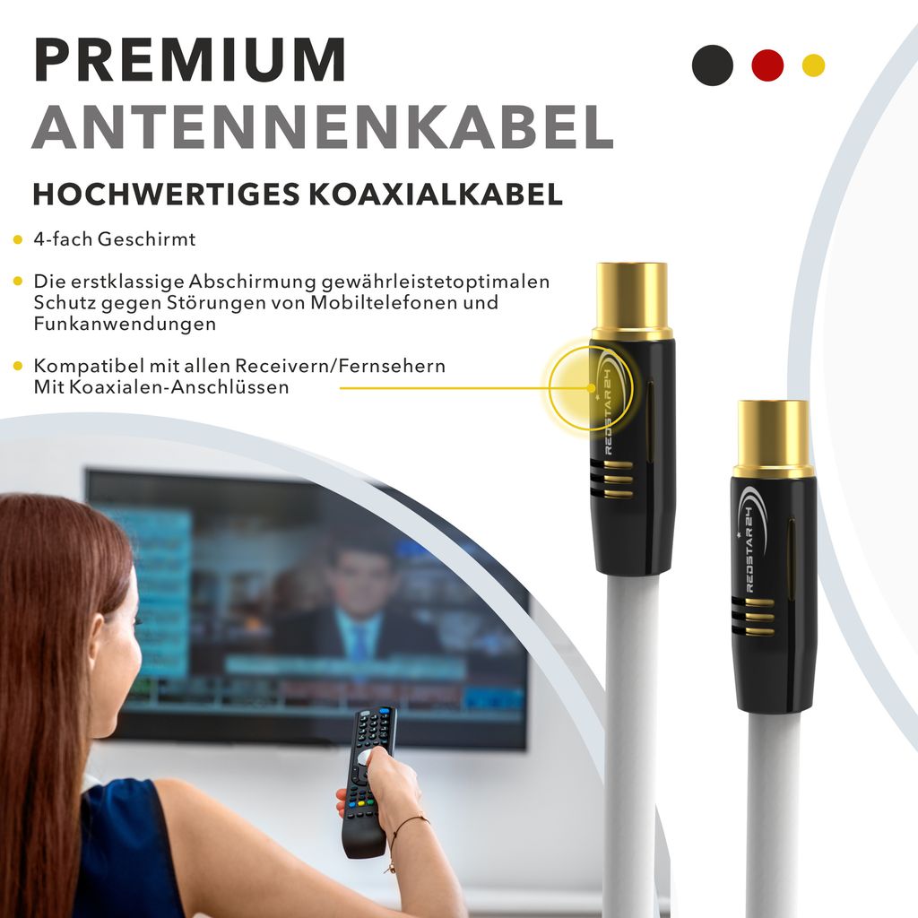 Lokmann Premium Satkabel Antennenkabel Koaxkabel 1-50 Meter 135dB HD , 6,90 Lokmann Premium Satkabel Antennenkabel Koaxkabel 1-50 Meter 135dB HD , 6,90