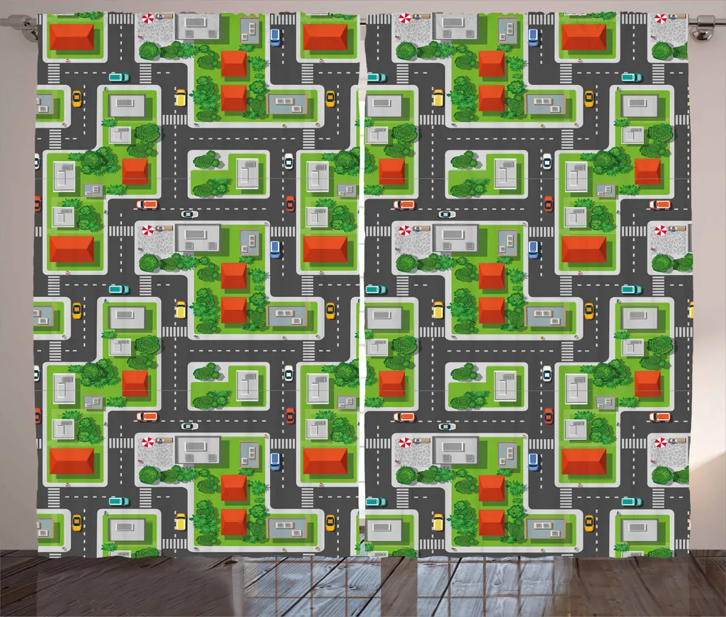 ABAKUHAUS Tenda Soggiorno 280x225 | Rustica con Passanti e Ganci