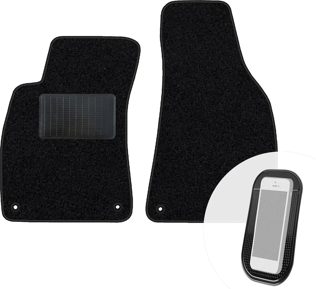 Tappetini Neri in Velluto per Audi A4 B6 Cabrio | Qualità moto-MOLTICO