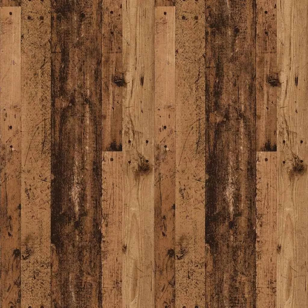Table basse robuste imitation bois vieilli - Meuble stable et durable