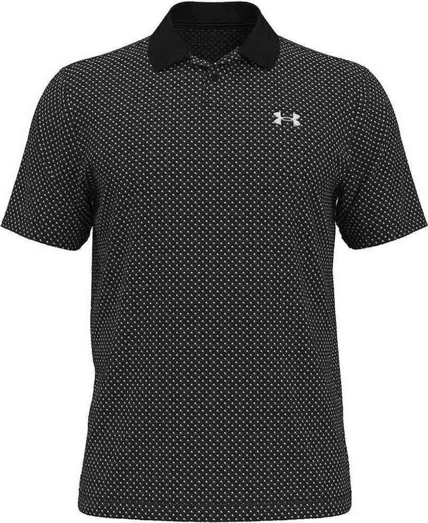 Under Armour Golf Performance 3.0 Printed Kurzarm-poloshirt Schwarz L / Regular Mann Schwarz L