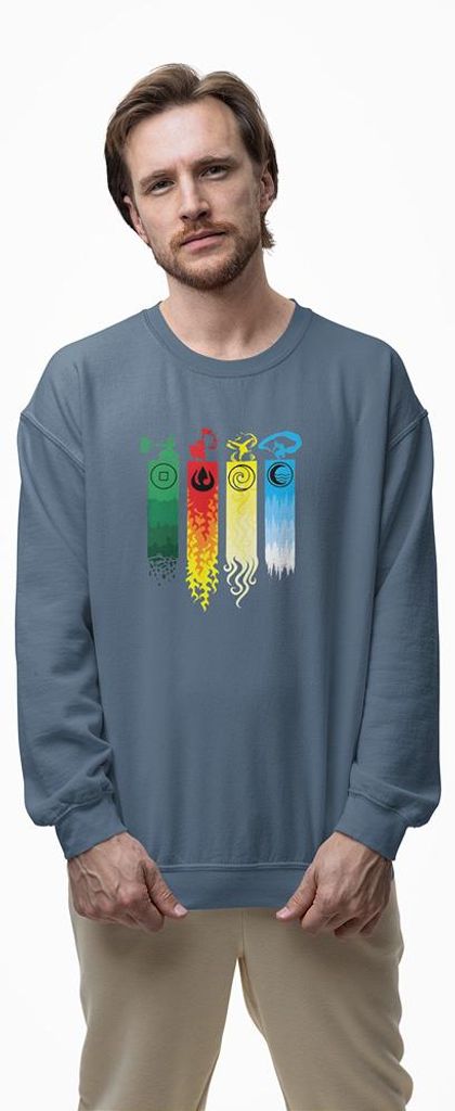 D&B Design Uni Pullover SWAN00002 Last Air Binder IndigoBlau-Größe M