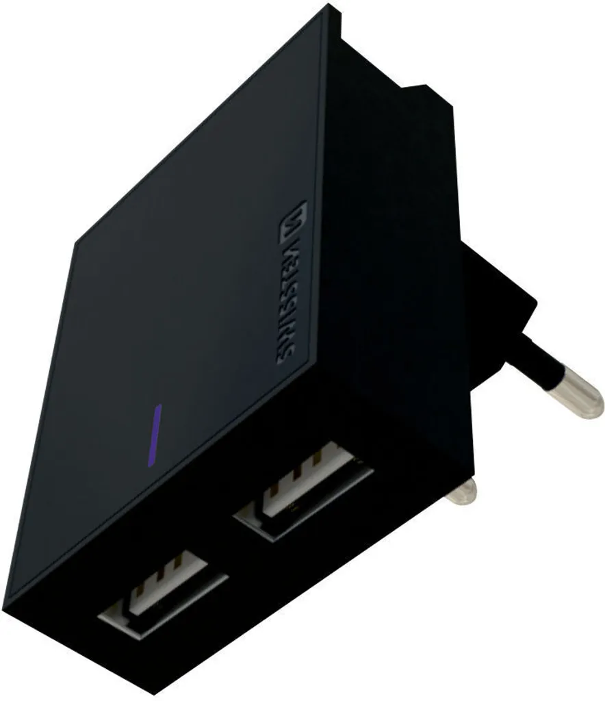 Swissten Adattatore Di Rete Smart Ic, Ce 2X Usb 3 A Potenza Nero - 2
