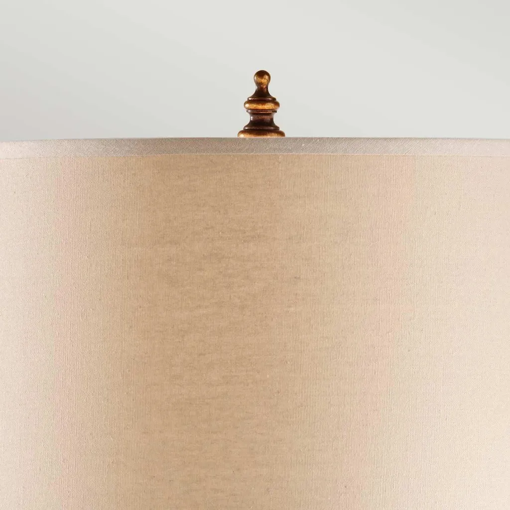 Lampe à poser dorée 58cm en acier - Lampe de chevet grand format