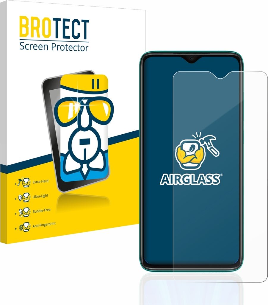 BROTECT Schutzglas für Xiaomi Redmi Note 8 Pro Schutzfolie Panzer Folie Glas Display Schutz klar