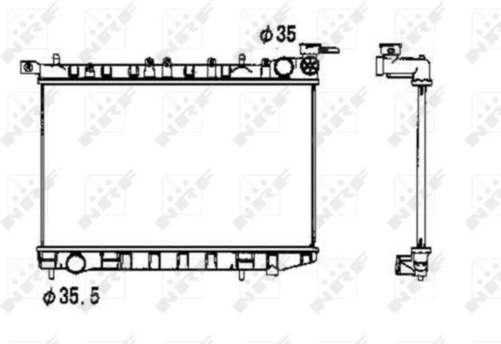 Radiateur de rechange pour Almera I N15 - Solution NRF 214000M100