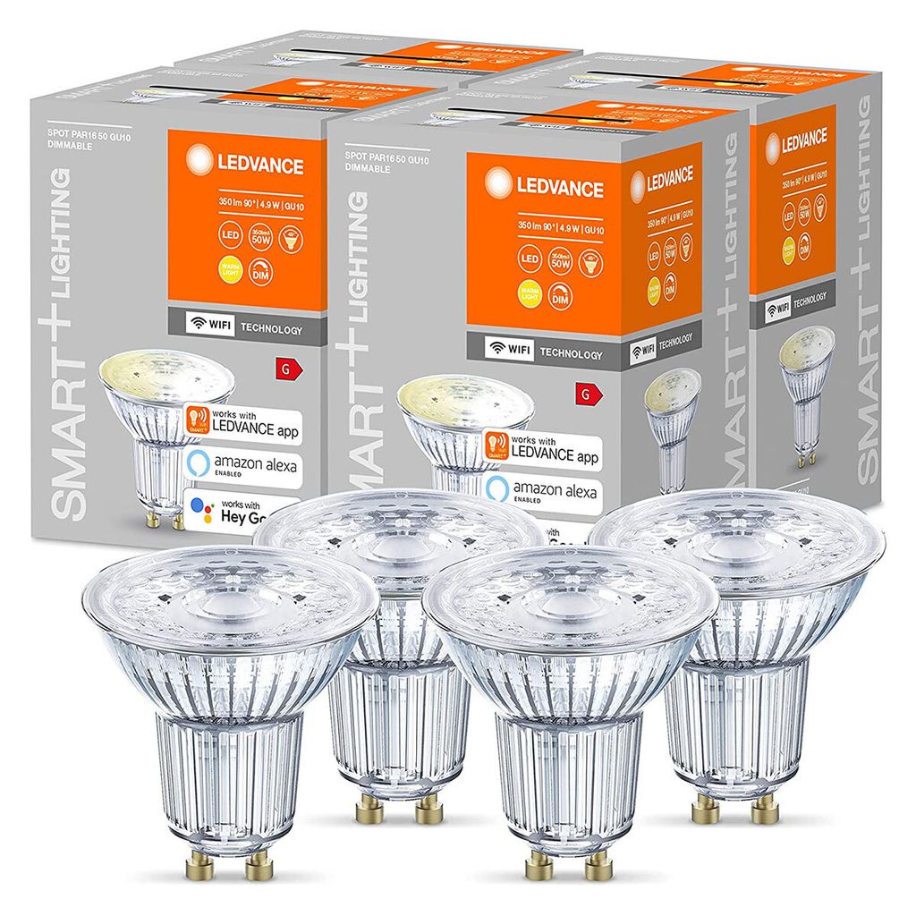 4 x Ledvance LED Smart+ Réflecteur en verre PAR16 4,9W = Image du produit 