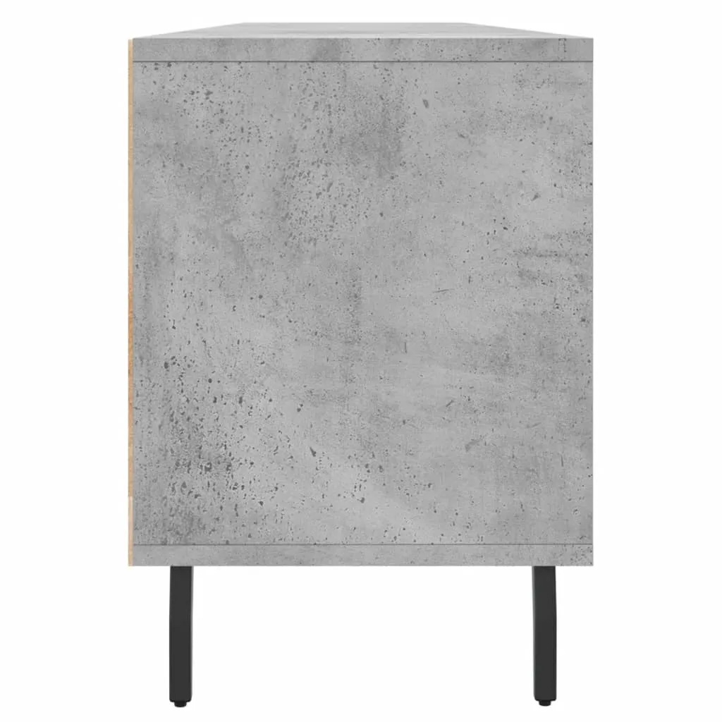 Mobile TV vidaXL Grigio Cemento 150cm | Supporto Multimedia 6 Vani - 8