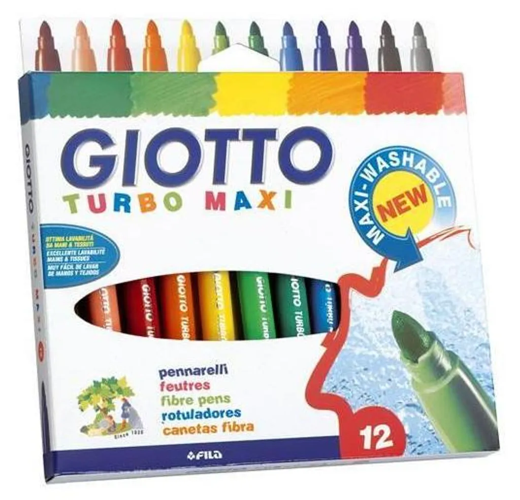 Giotto Turbo Maxi marcatore Marrone 12 pz