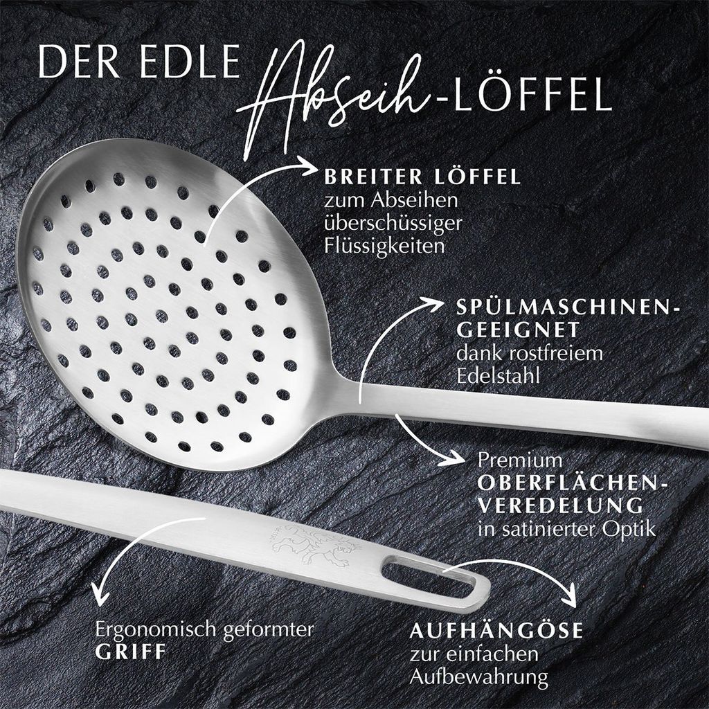 Stanley Rogers Abseihlöffel 30,5 cm, Schaumlöffel mit Produktbild 