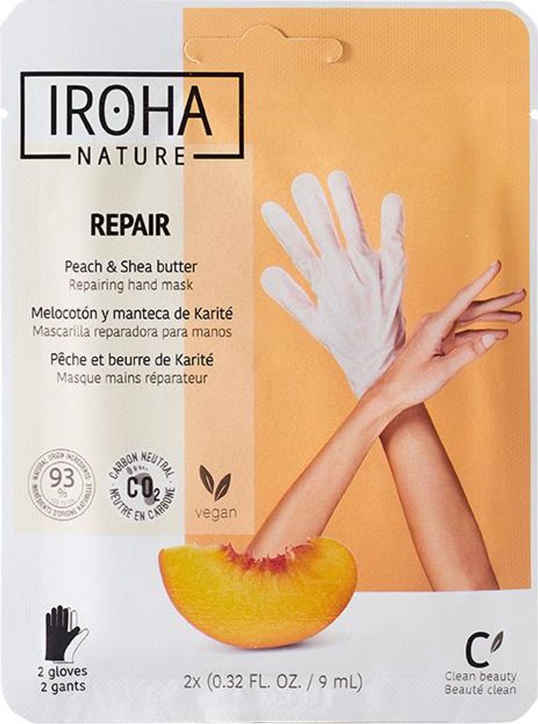 Iroha Nature 8436036430405, Handmaske, Unisex, Feuchtigkeitsspendend, Nährend, Regenerierend, Vitamin E, Aqua (Water), Butylene Glycol, Dimethicon...