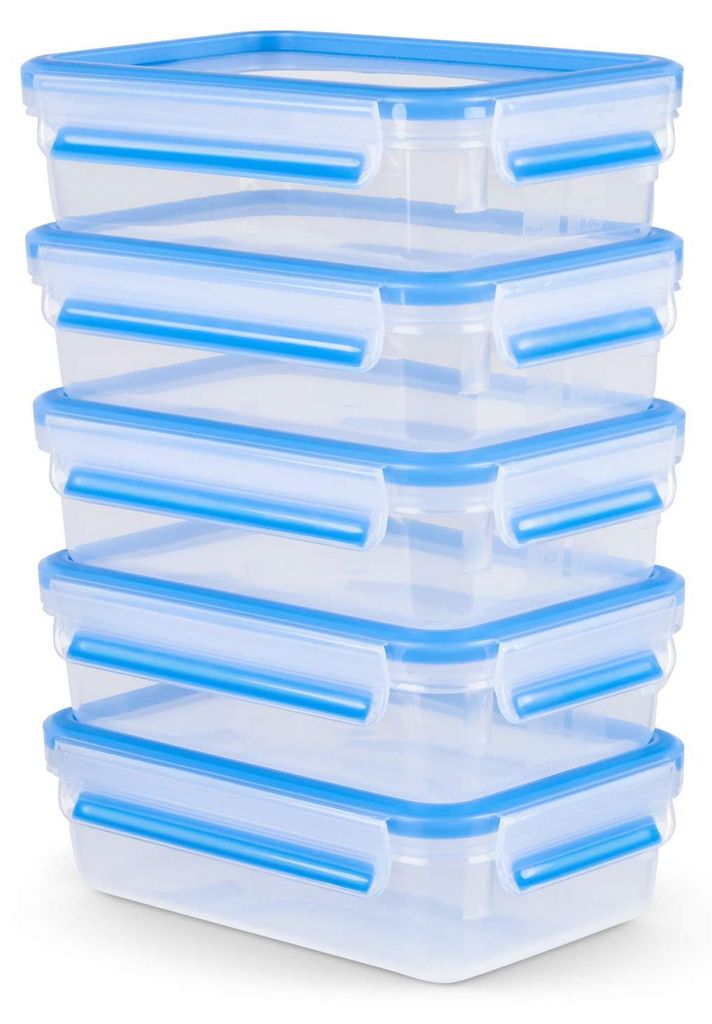 EMSA Clip & Close Frischhaltedosen 5-teiliges Set 0,8L Produktbild 