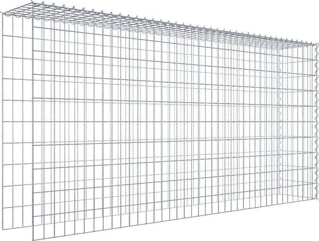 Anbaugabione Typ 4 200 cm x 100 cm x 30 cm (L x H x T), Maschenweite 5 cm x 10 cm, Spirale