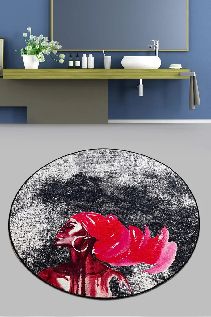 Tappeto Bagno Rosa Mijolnir CHL4802 | Design Moderno 700 GSM
