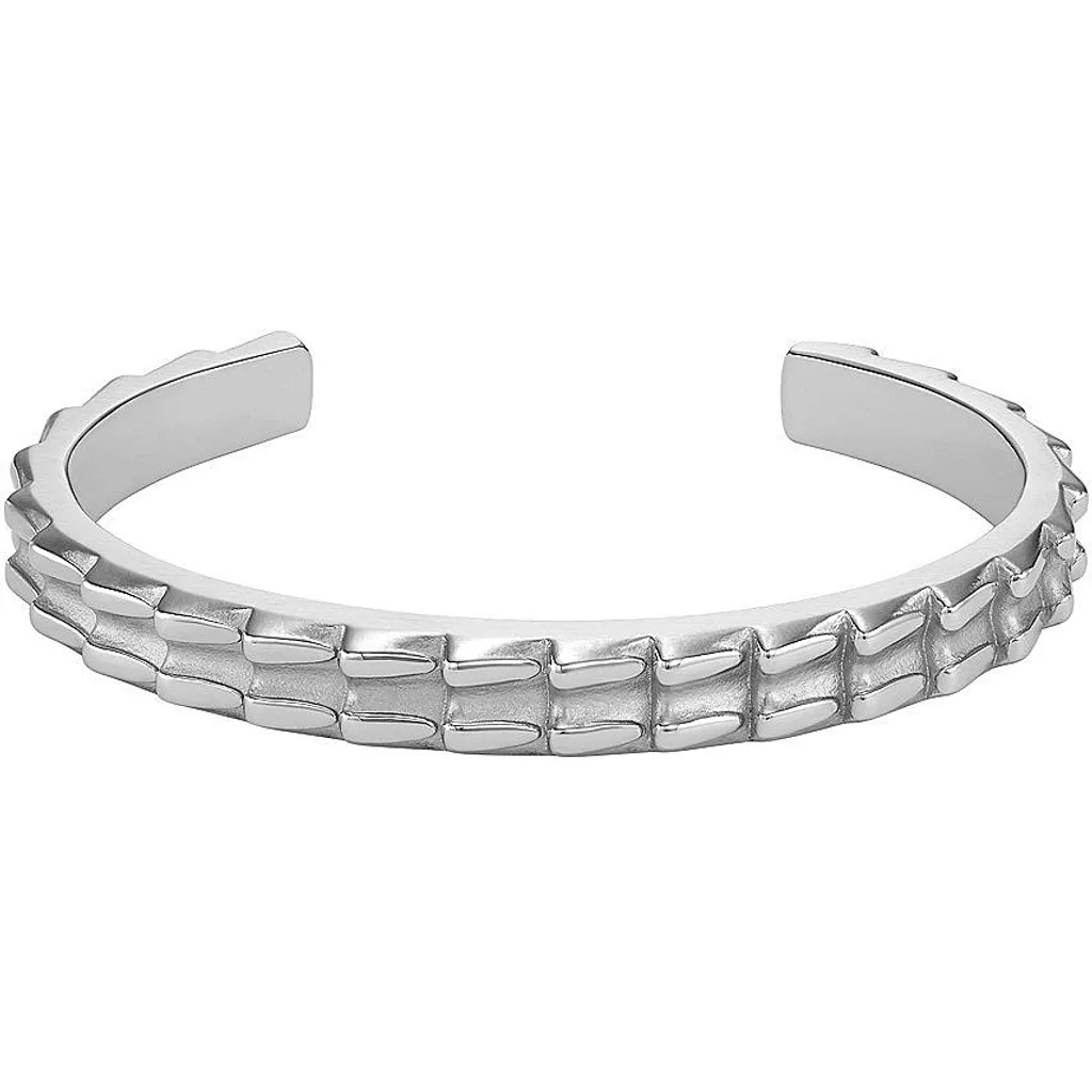 Bracciale Uomo Diesel Stackables DX1395040 - Accessorio Acciaio Silver