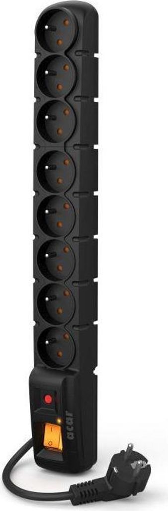 Surge Protector ACAR S8 3M Black Image du produit 