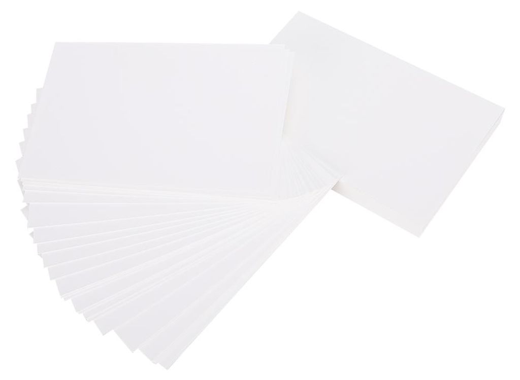 100 Stück weißes, dickes Kartonpapier (Spanplatte) für Buchumschläge, Fotobuchumschläge, rechtwinklige Umschläge