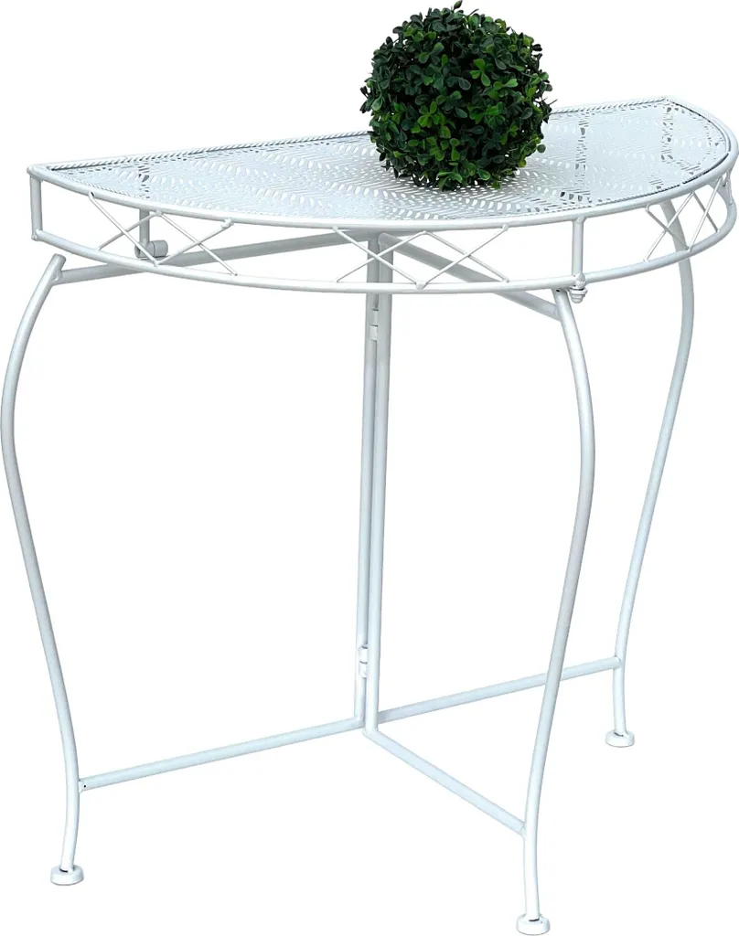 Meuble d'entrée mural blanc 75 cm table console pour petits espaces - 10