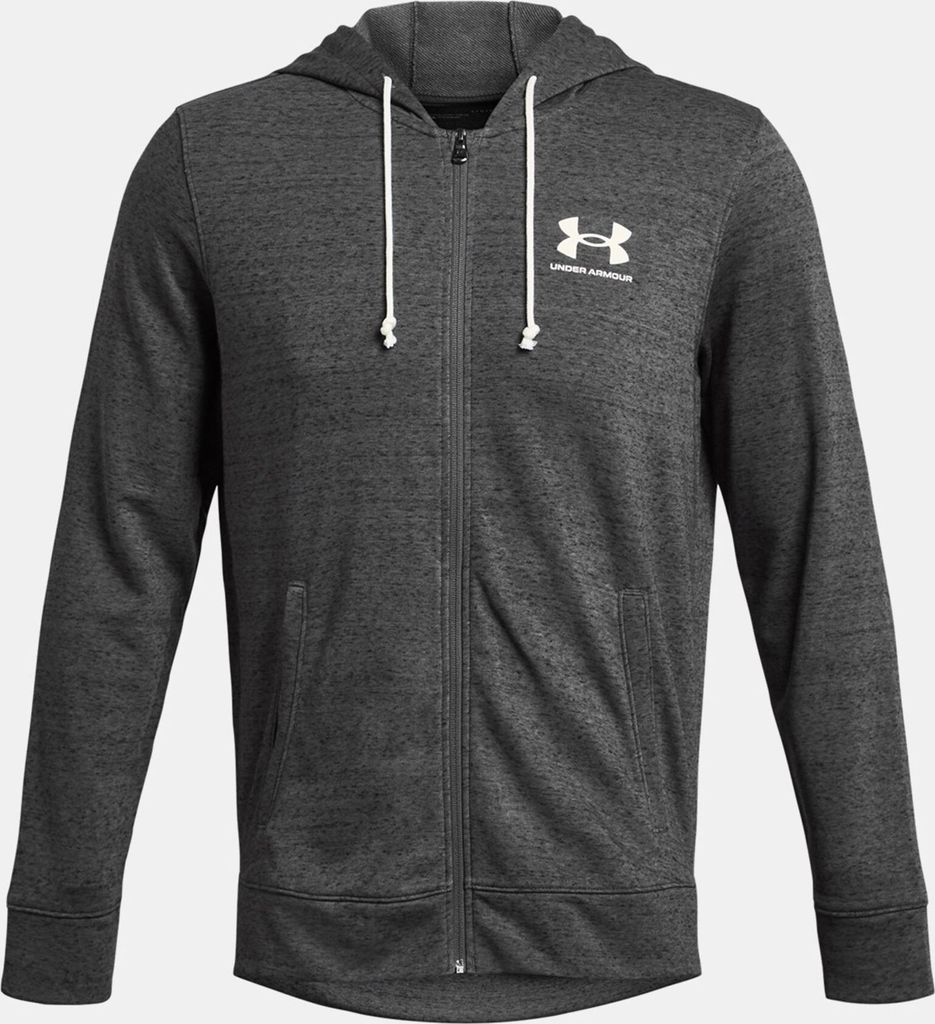Under Armour Ua Rival Terry Lc Fz - castlerock light heather, Größe:3XL