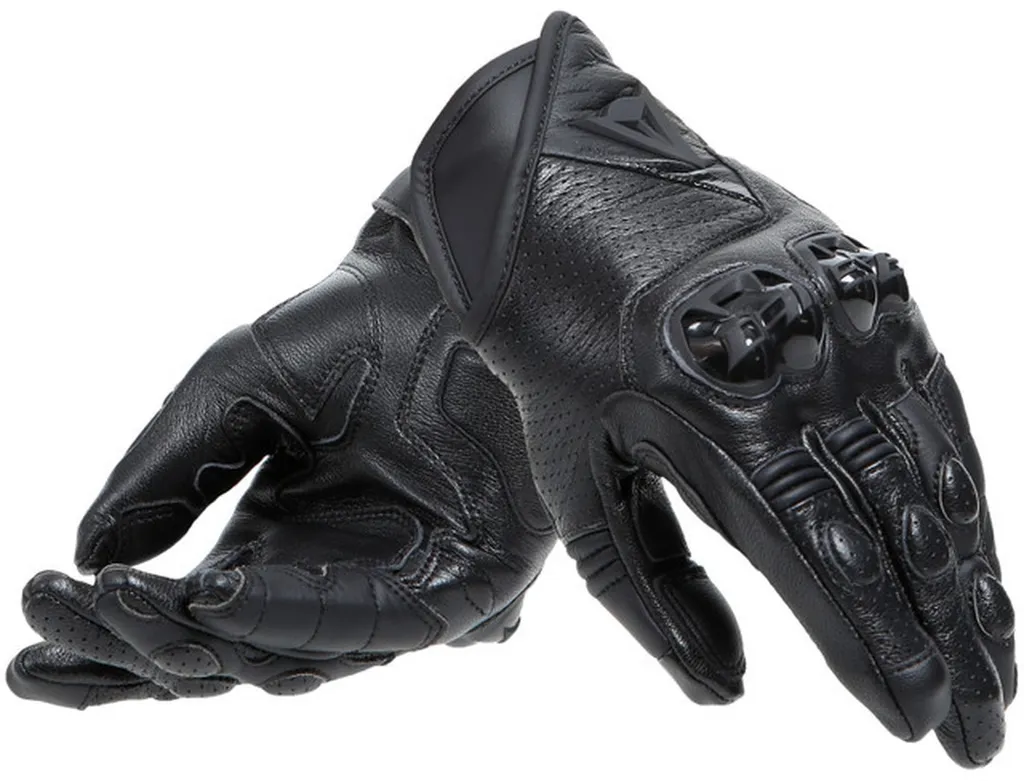 Gants de moto en cuir pour femme Dainese Blackshape noir taille XL