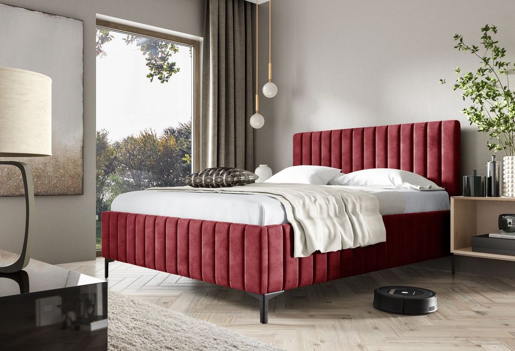 Doppelbett 180x200 EGONA - rot