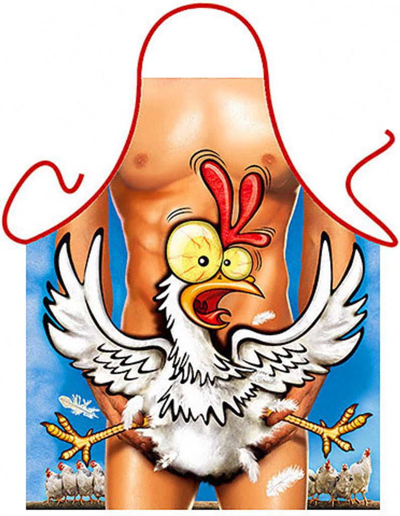 Schürze Verrücktes Huhn Produktbild 